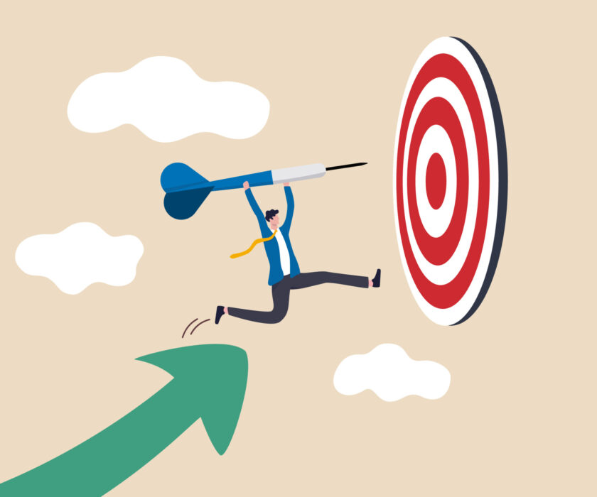 Business,Target,Achievement,Or,Success,And,Reaching,For,Target,And