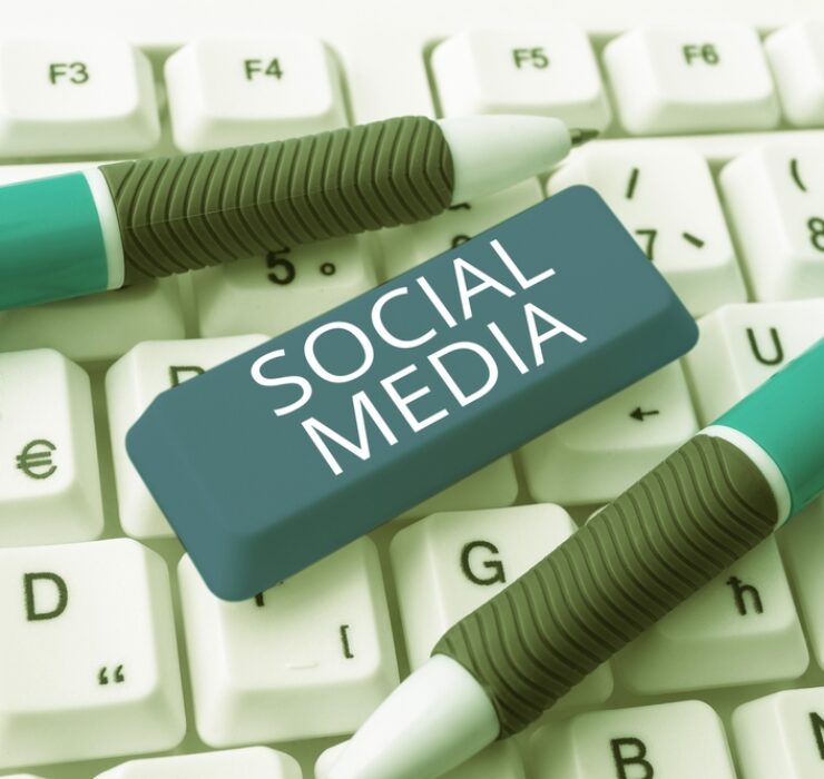 Conceptual,Caption,Social,Media.,Business,Showcase,Online,Communication,Channel,Networking