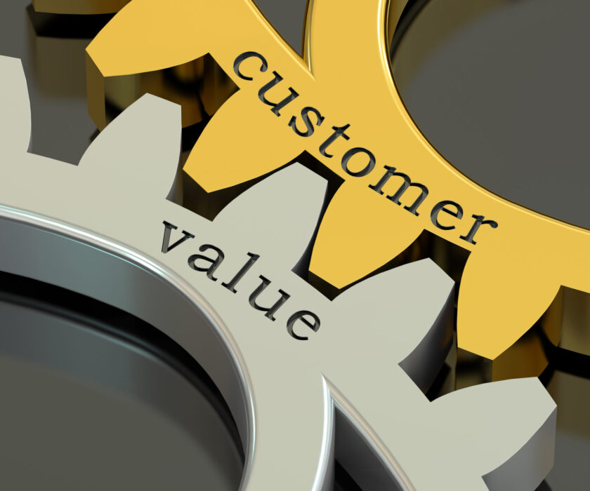 Customer,Value,Concept,On,The,Gearwheels,,3d,Rendering