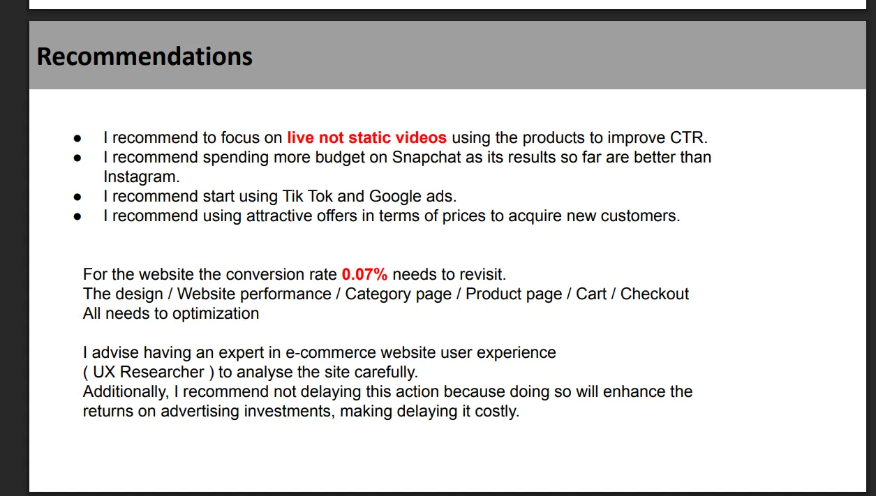 Batta Official  case study: From the campaign reporting shared with the client, sensitive values redacted.