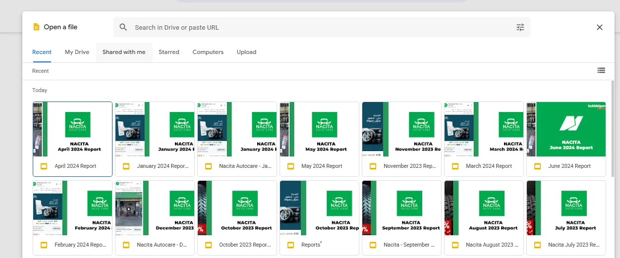 Nacita Auto Care case study: Website sales funnel from the client reporting: product views to purchases.