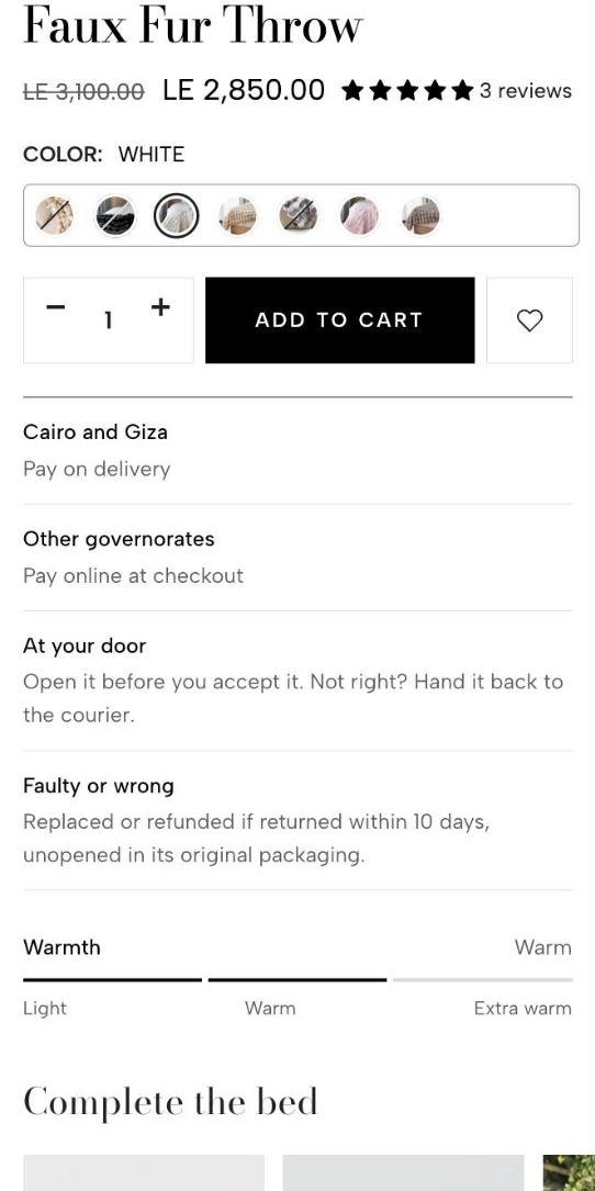 Product page after, live store