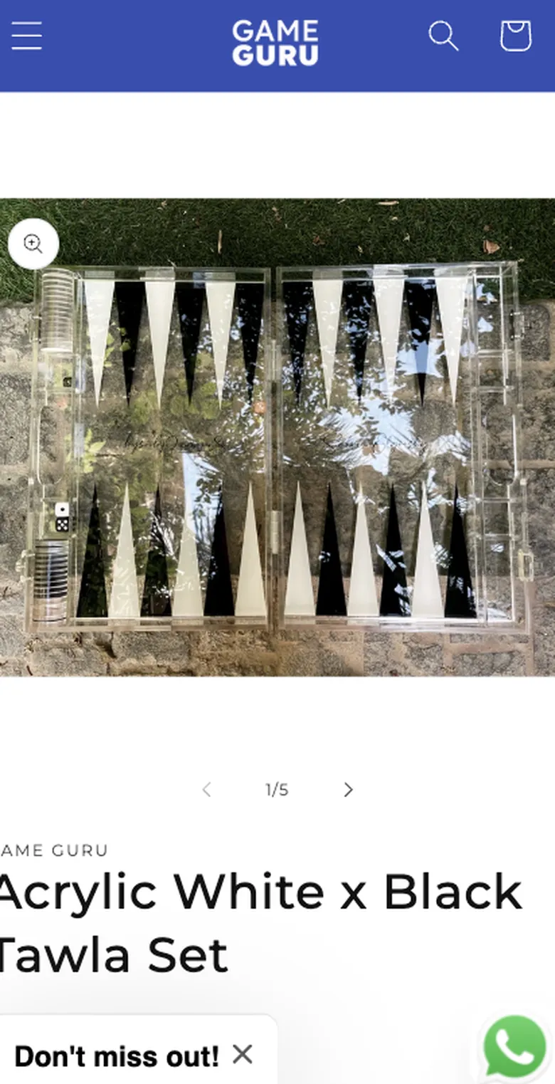 Product page before