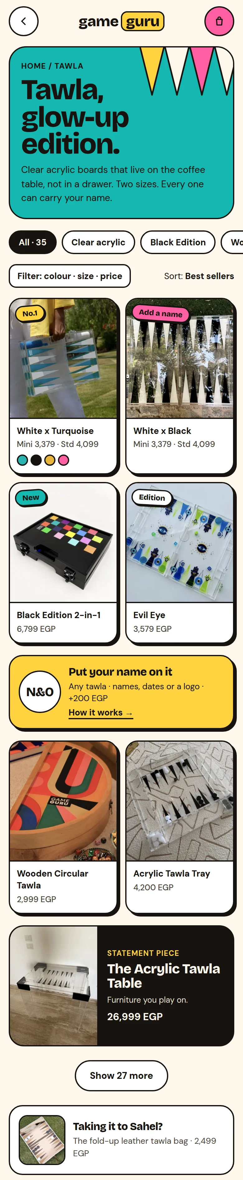 New GameGuru Tawla collection